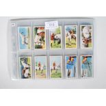 A full set of 50 Lambert and Butler 'Horsemanship' cigarette cards, set within plastic wallets.