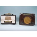 A vintage 20th Century 1940's bakelite Bush radio type DAC. 90. having central round speaker with