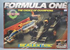 A vintage Scalextric Formula One F1 ' The Choice of Champions ' boxed set.