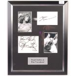 THE WHO - RARE AUTOGRAPH MONTAGE PRESENTATION