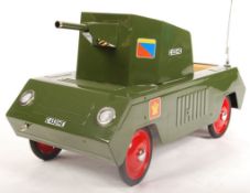 RARE VINTAGE 1960'S TRIANG MILITARY TANK / ARMOURED CAR PEDAL CAR