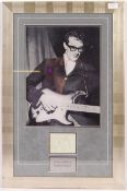 BUDDY HOLLY - INCREDIBLE RARE ORIGINAL AUTOGRAPH