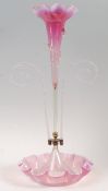 ORIGINAL MURANO VENETIAN CRANBERRY GLASS EPERGNE C