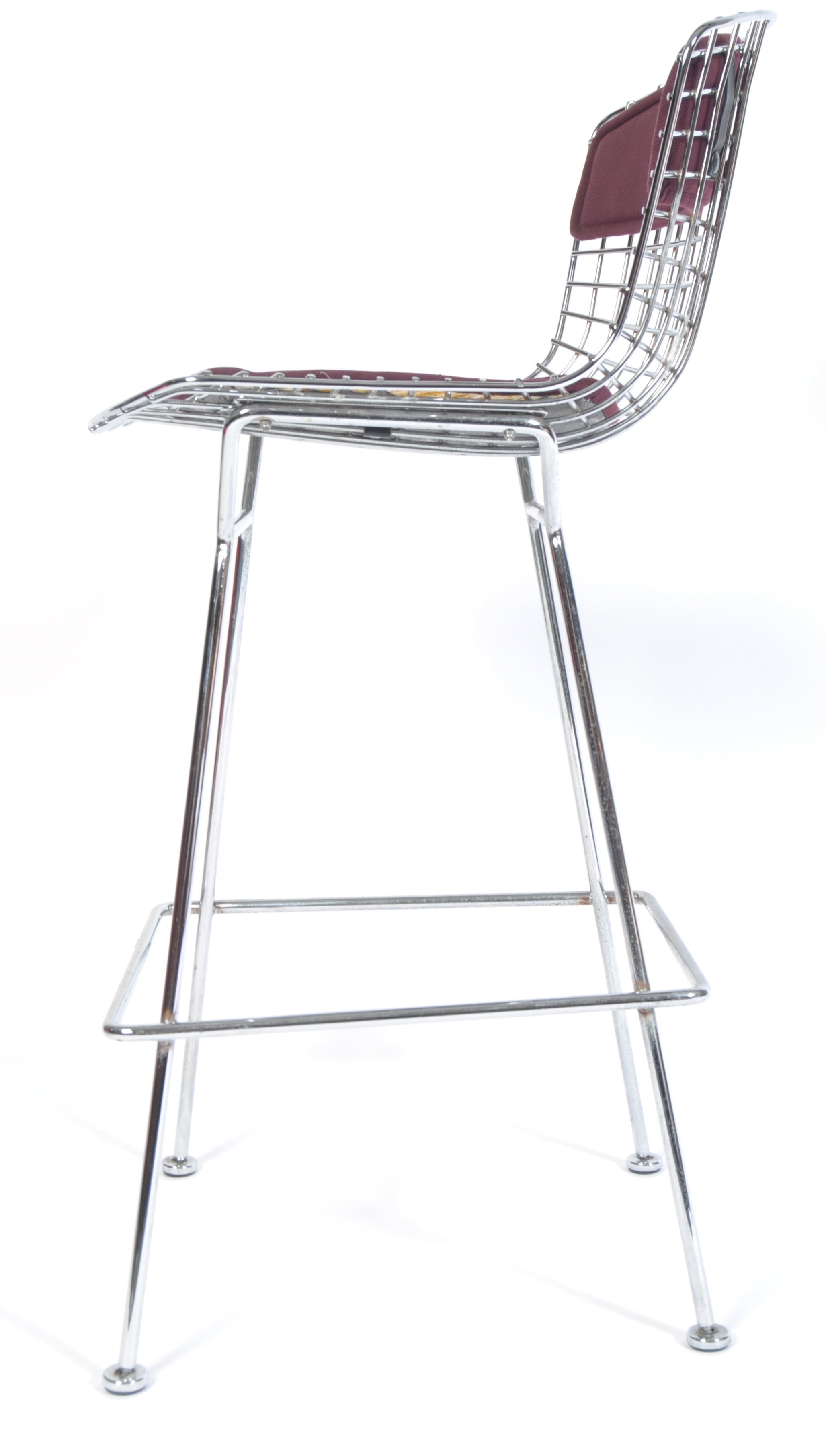 ORIGINAL KNOLL WIRE FRAMED COUNTER STOOL BY HARRY - Image 4 of 5