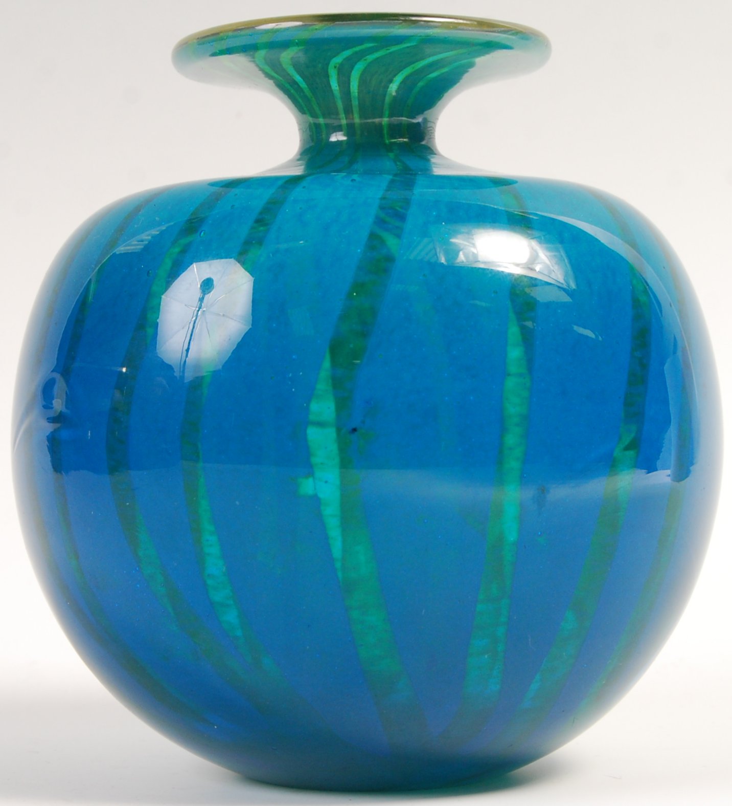 MDINA MING PATTERN 1970'S VINTAGE STUDIO ART GLASS - Image 4 of 5