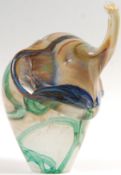 20TH CENTURY RETRO VINTAGE STUDIO ART GLASS ELEPHA