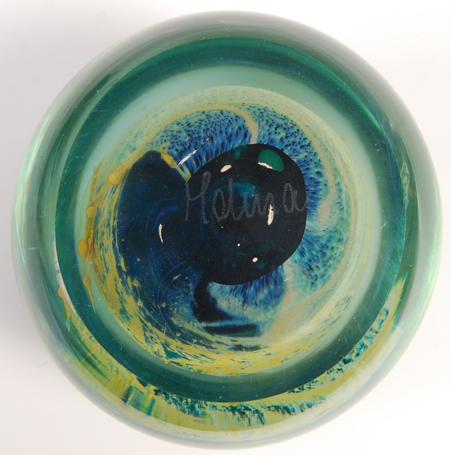 MDINA SAND & SEA MALTESE SWIRL STUDIO ART GLASS PA - Image 5 of 5