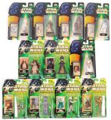 COLLECTION OF ASSORTED CARDED STAR WARS FIGURES