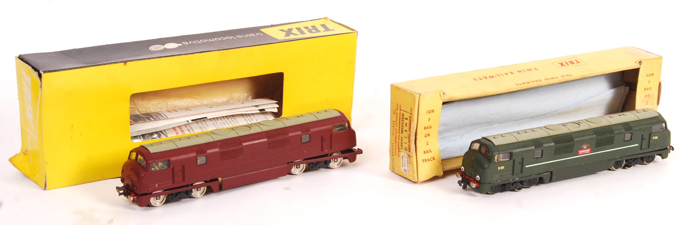 TWO VINTAGE TRIX MODEL RAILWAY BOXED ENGINES