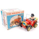 RARE VINTAGE JAPANESE TINPLATE BATTERY OPERATED TOY CAR