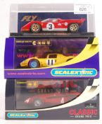 COLLECTION OF 1/32 SCALE SLOT RACING CARS - FLY & SCALEXTRIC