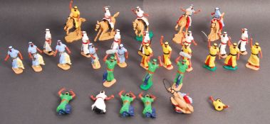 COLLECTION OF VINTAGE TIMPO PLASTIC ARAB FIGURES