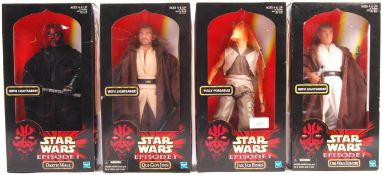 COLLECTION OF HASBRO STAR WARS EPISODE I 12" ACTION FIGURES