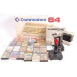 COMMODORE 64 VIDEO GAMES COMPUTER CONSOLE WITH 1530 UNIT