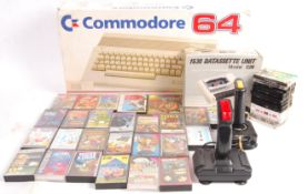 COMMODORE 64 VIDEO GAMES COMPUTER CONSOLE WITH 1530 UNIT