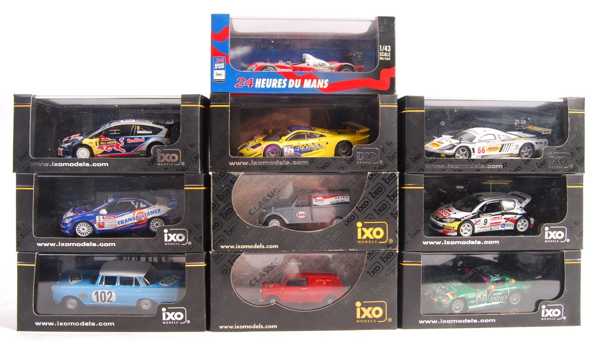 ASSORTED IXO 1/43 SCALE PRECISION DIECAST MODEL CA