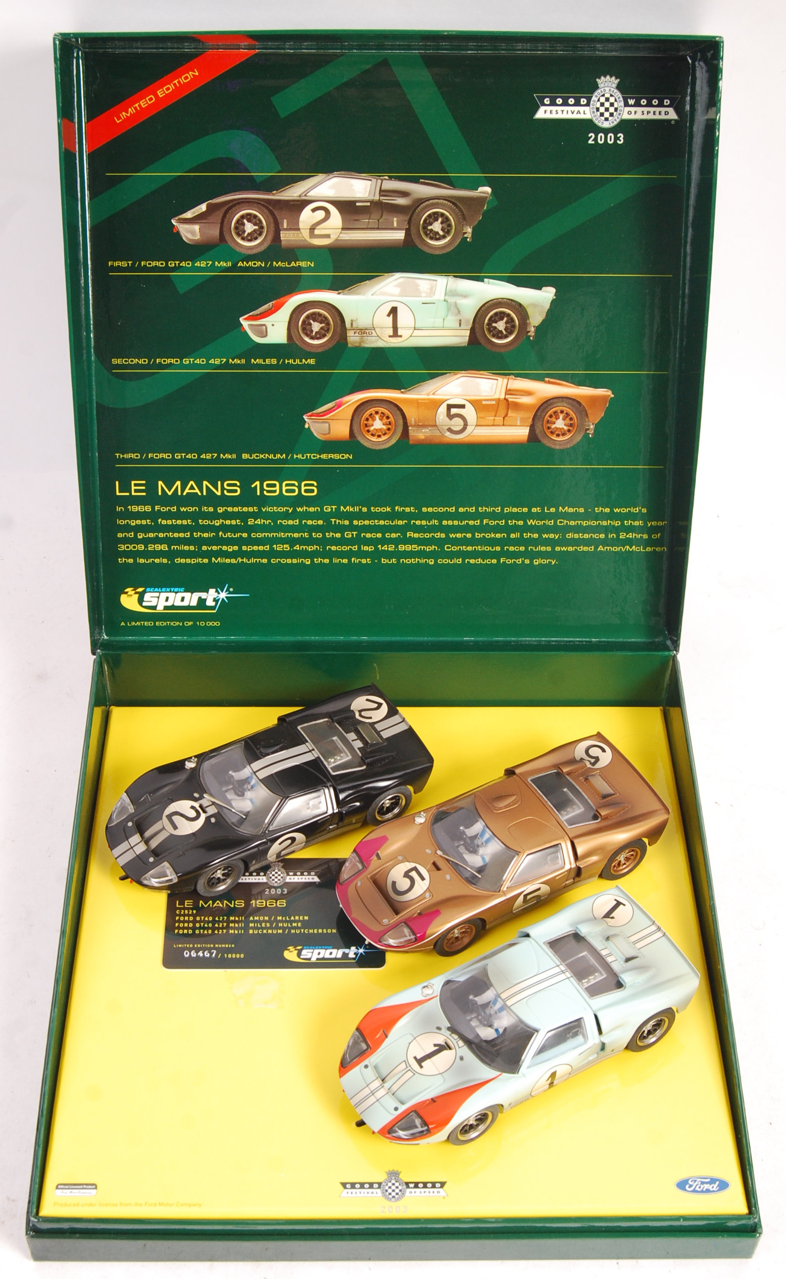 RARE SCALEXTRIC LIMITED EDITION GOODWOOD FESTIVAL SET