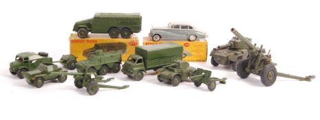 ASSORTED DINKY SCALE DIECAST MODEL MILITARY VEHICLES