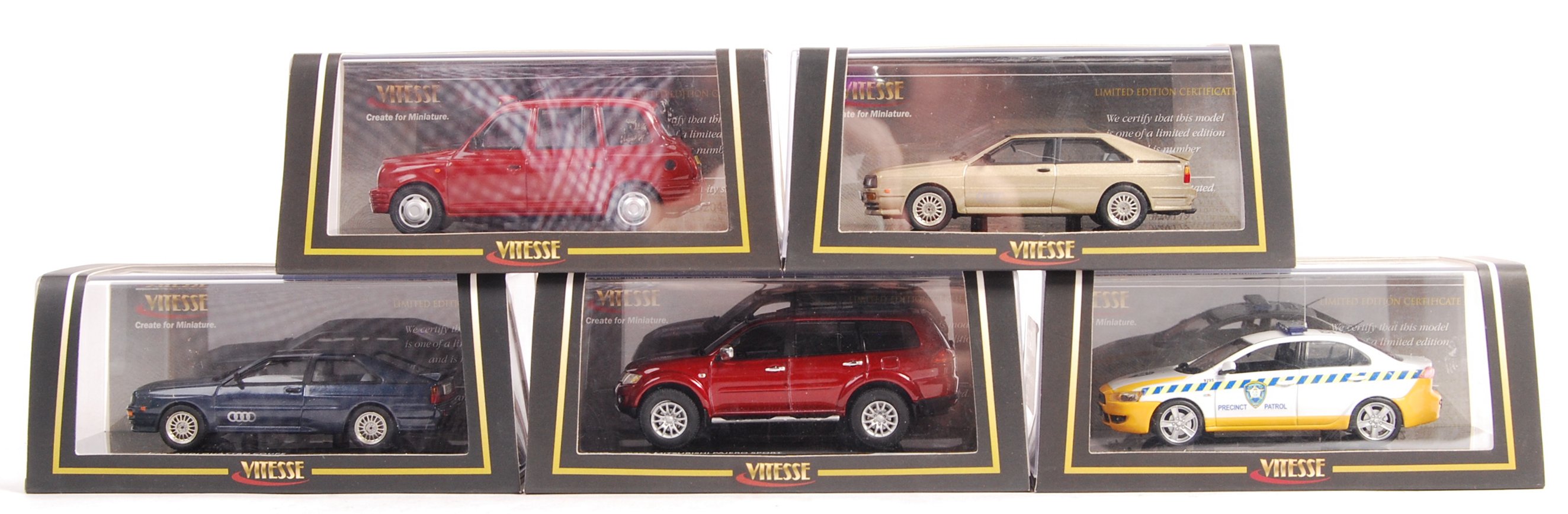 COLLECTION OF VITESSE 1/43 SCALE PRECISION BOXED D