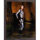 TOMB RAIDER - ANGELINA JOLIE - RARE SIGNED 8X10" PHOTO