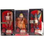 COLLECTION OF STAR WARS EPISODE I 12" ACTION FIGURES