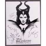 MALEFICENT - ANGELINA JOLIE + CAST SIGNED POSTER