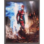 THE FLASH - DC COMICS - EZRA MILLER AUTOGRAPHED PHOTO