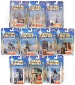 COLLECTION OF ASSORTED CARDED STAR WARS FIGURES