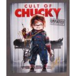 THE CULT OF CHUCKY - HORROR - CAST SIGNED PHOTOGRAPH