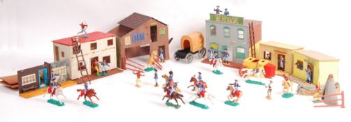 COLLECTION OF VINTAGE TIMPO TOYS PLASTIC MODEL COWBOYS