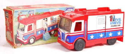 RARE VINTAGE IDEAL EVEL KNIEVEL SCRAMBLE VAN PLAYSET