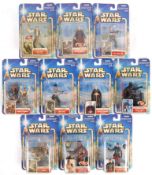 COLLECTION OF ASSORTED CARDED STAR WARS FIGURES