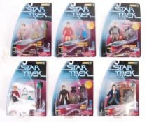 COLLECTION OF PLAYMATES STAR TREK CARDED ACTION FIGURES