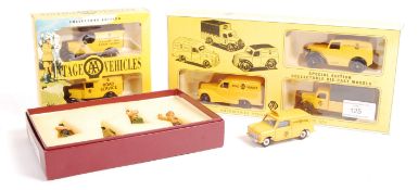 ASSORTED SCALE MODEL AA PATROL VEHICLES AND MEN