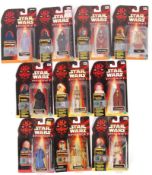 COLLECTION OF ASSORTED CARDED STAR WARS FIGURES
