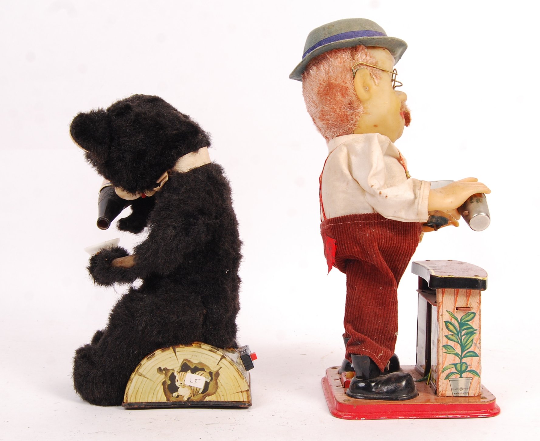 TWO RARE VINTAGE 1950'S TINPLATE MECHANICAL TOYS - Image 2 of 5