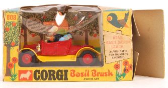RARE CORGI TOYS 808 BASIL BRUSH AND HIS CAR