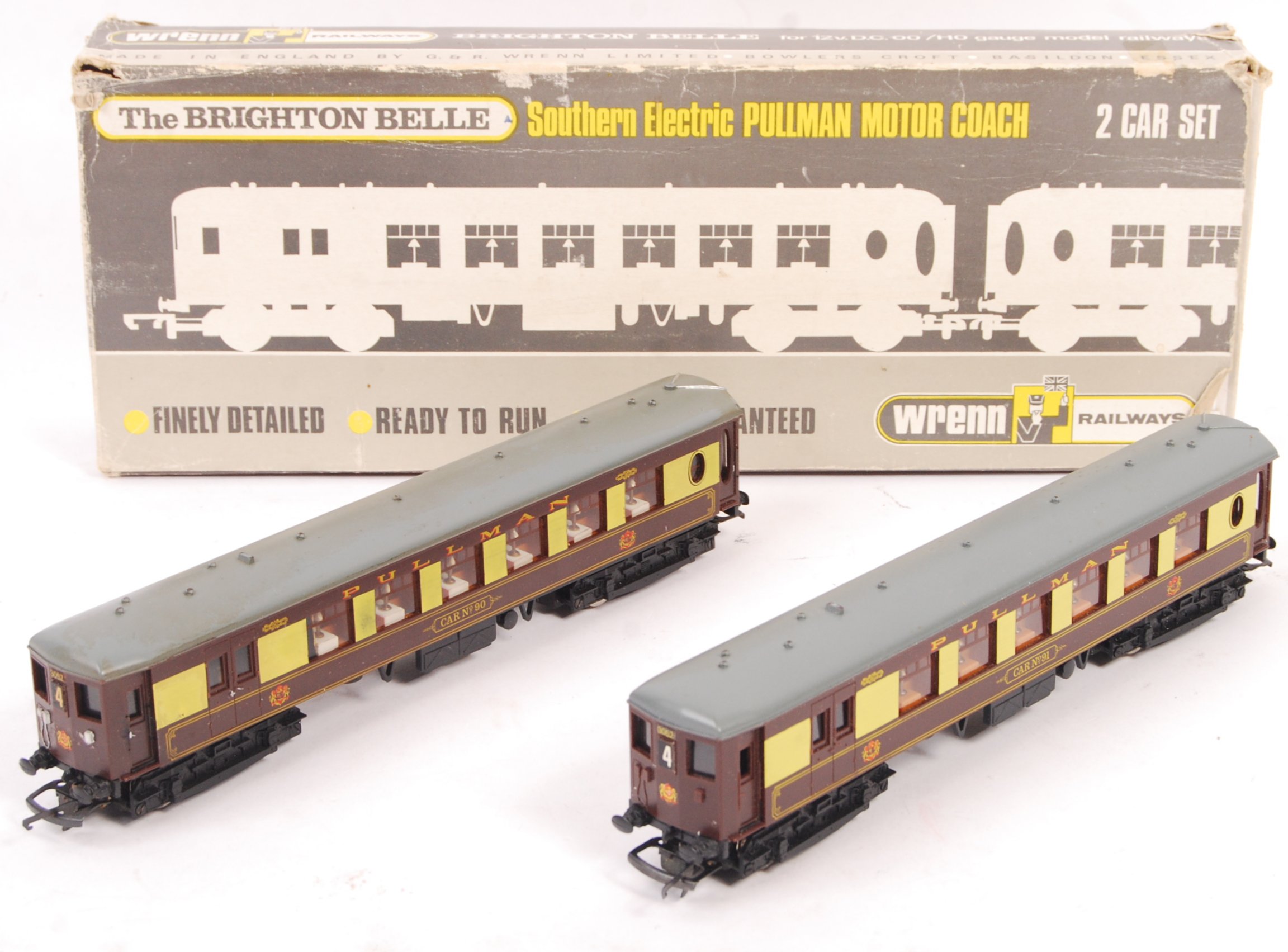 RARE WRENN 00 GAUGE THE BRIGHTON BELLE 2 CAR SET