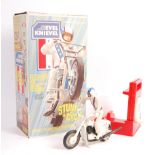 RARE 1970'S IDEAL ' EVEL KNIEVEL STUNT CYCLE ' PLAYSET