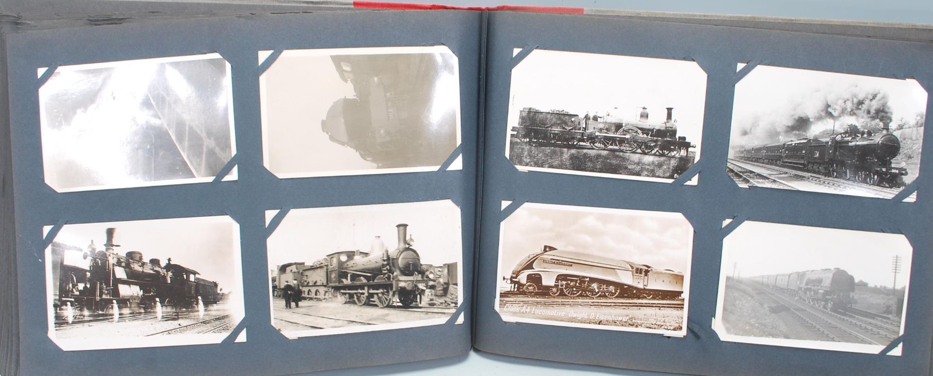 TRANSPORT, Railwayana. Antique/vintage postcard collection in specially made old album holding - Bild 6 aus 6