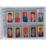 A full set of vintage Barratt & Co confectionery sweet trade cards, Famous Footballers Series A. 11,