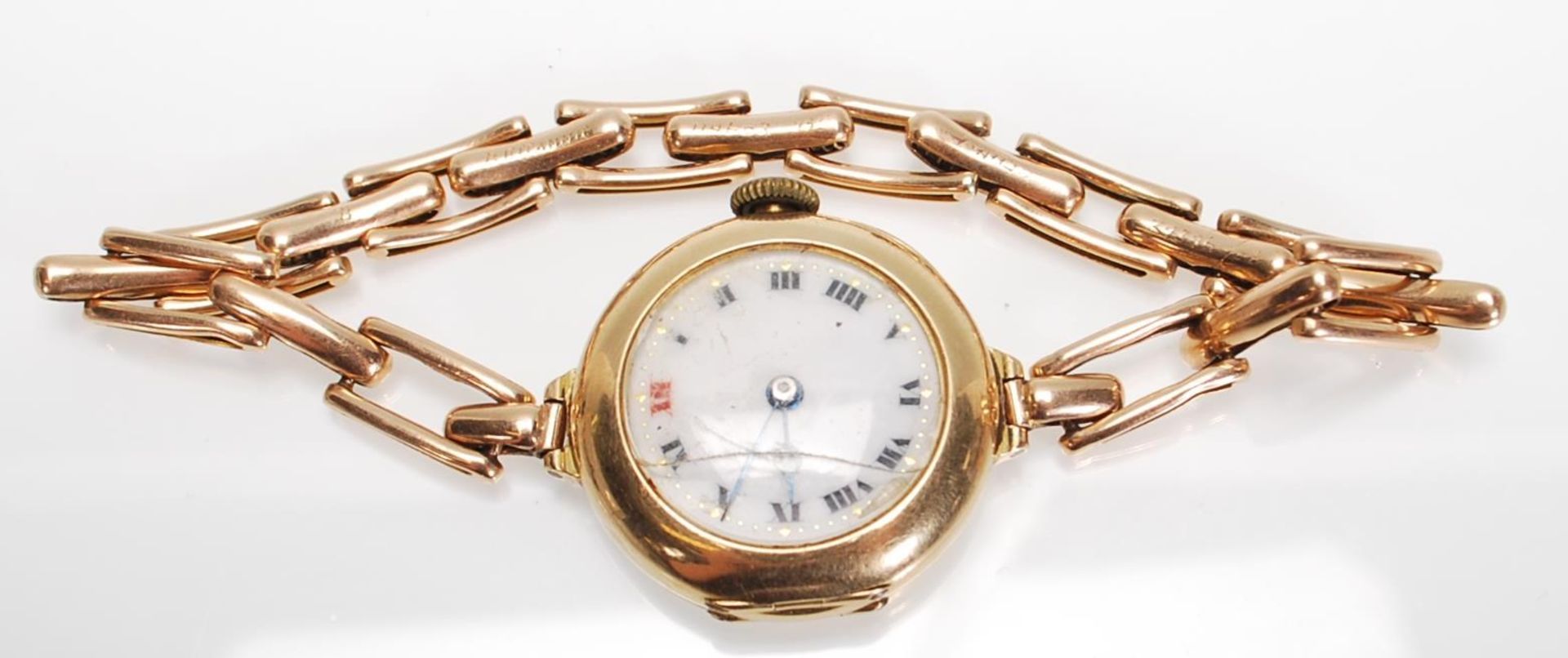 A 9ct gold ladies vintage Rolex cocktail watch hav - Bild 4 aus 9