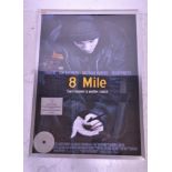A framed 8 mile cinema poster + Cd collectable being limited edition 57 / 500. Set within