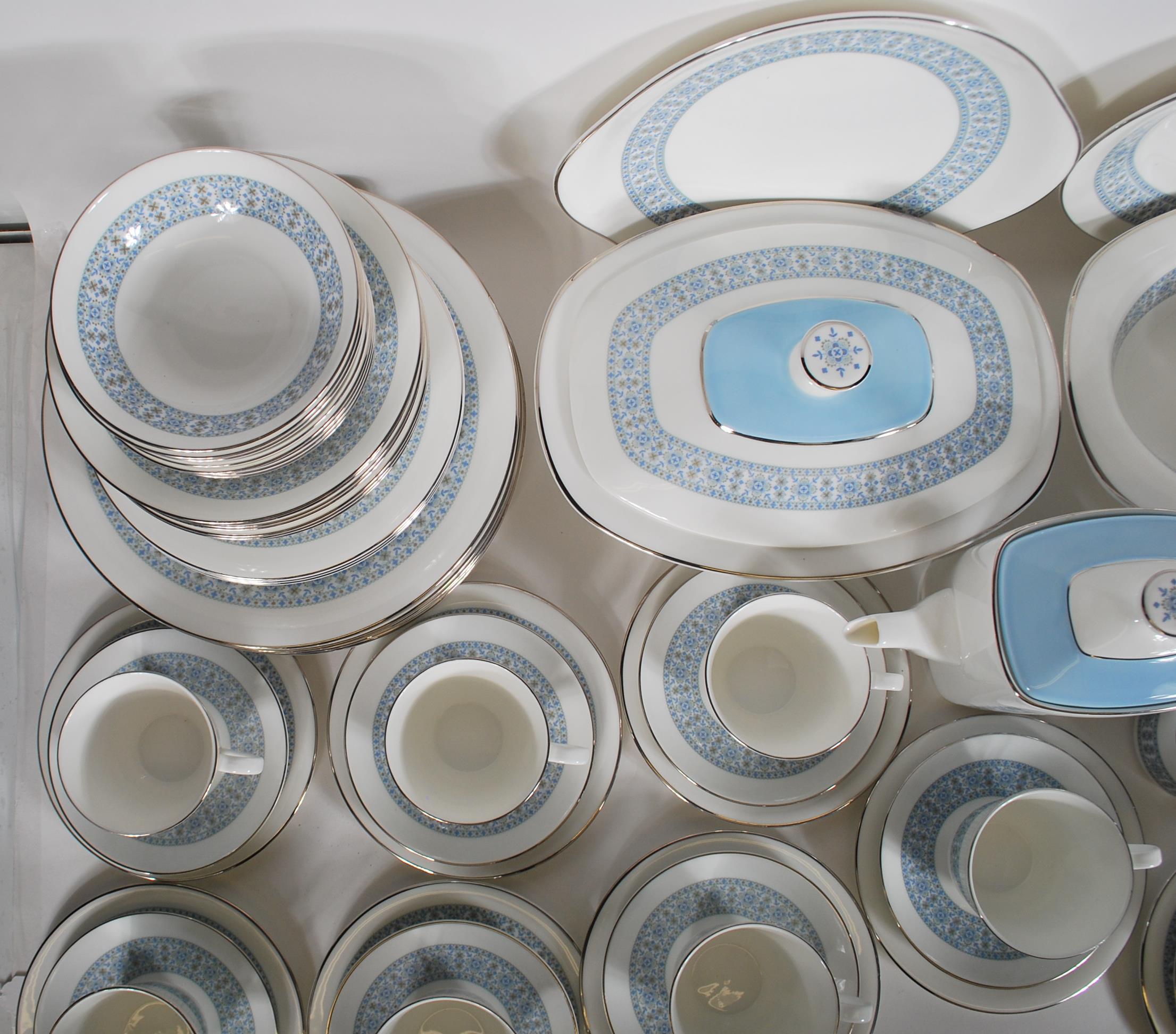 An extensive Royal Doulton bone China service in the Counterpoint pattern, consisting of coffee - Image 13 of 15