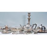 A mixed group of silver plate items dating from the early 20th Century to include a silverplate