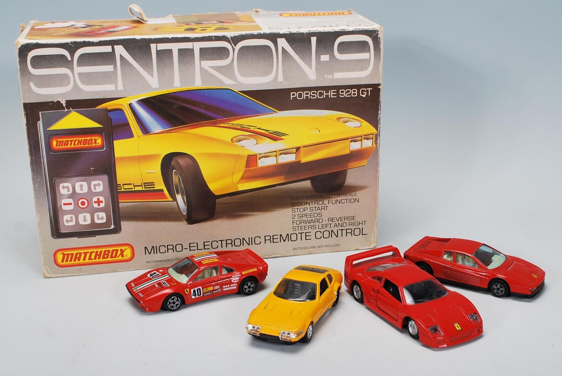 A good collection of vintage 20th century diecast car models to include examples: Ferrari 365 GTB4