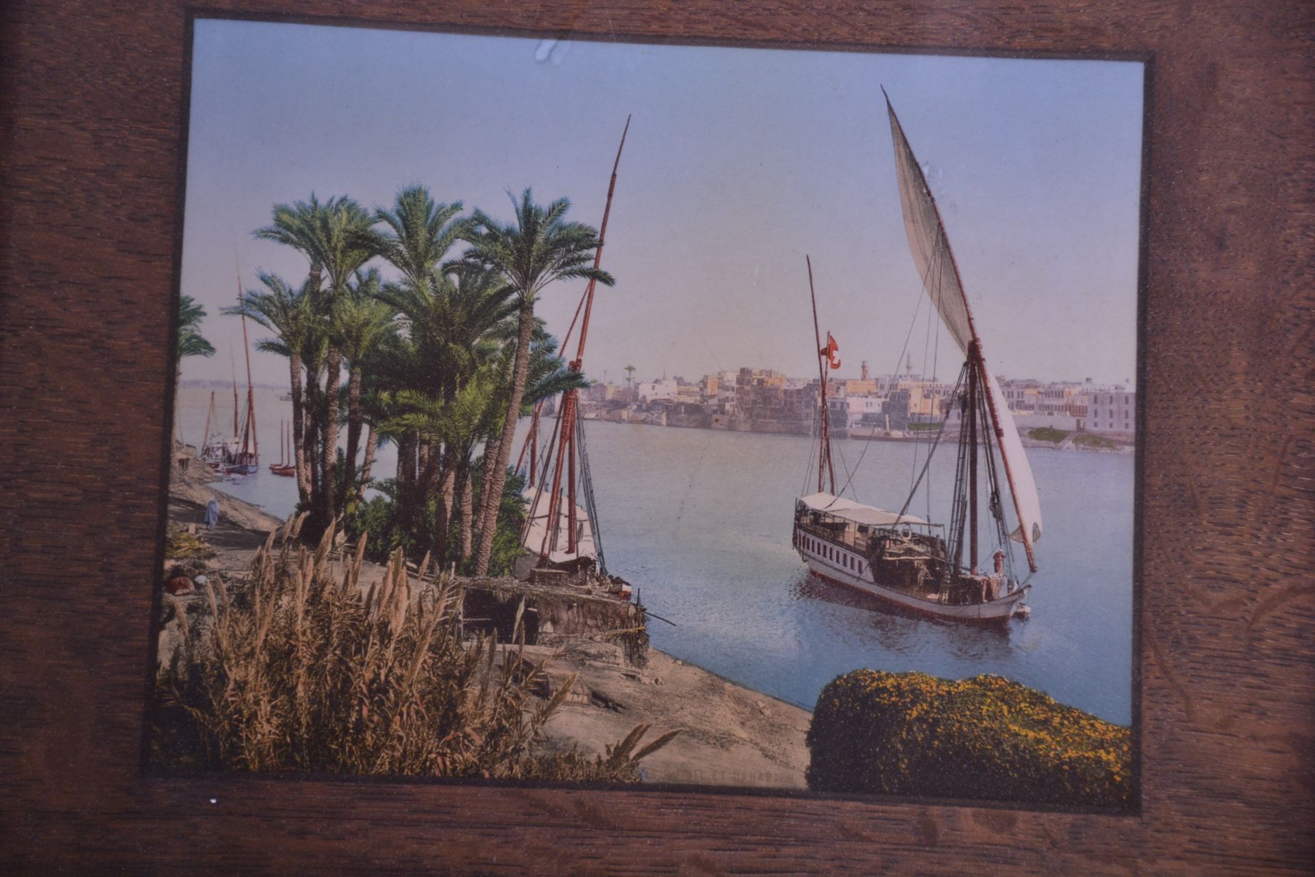 A selection of antique photographic prints of Egypt / North Africa and Cairo to include a triptych - Image 4 of 5