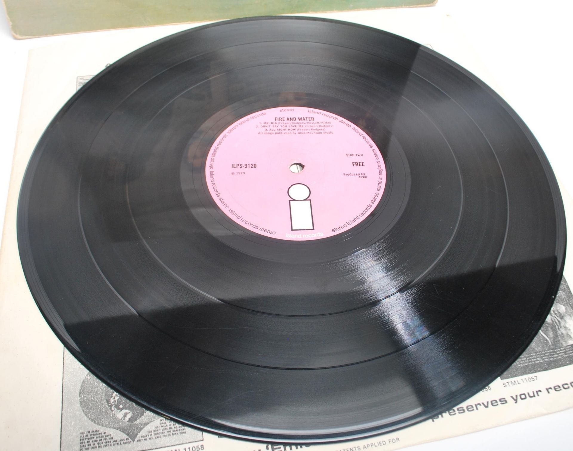 Vinyl long play LP record album by Free – Fire And Water – Original Island Records Stereo 1st U.K. - Bild 2 aus 6
