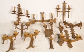 A collection of 20th Century medieval style cast m