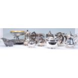 A good collection of various silverplate items dating from the early 20th Century to include a heavy